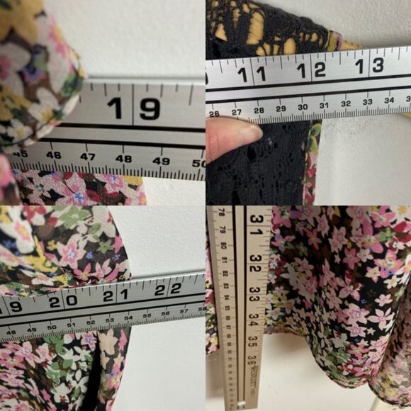 Slate‎ and Willow Floral Maternity Dress Off Shoulder Lace Shift Size XL Pink - Picture 12 of 12